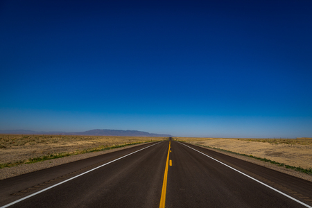Route 160 is a highway that runs through the Ute Mountain Preservation in southwestern colorado.の写真素材