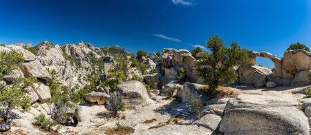 The City of Rocks in Idaho marked the halfway point of the California Trail and today offers rock climbing activities.の写真素材