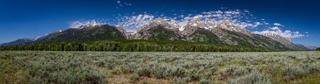 Grand Teton National Park in the Rocky Mountains of Wyoming.の写真素材
