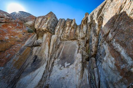 The City of Rocks in Idaho marked the halfway point of the California Trail and today offers rock climbing activities.の写真素材