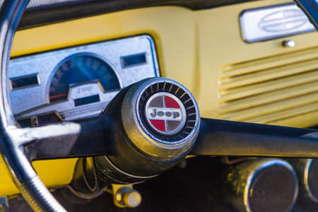 1968 Jeepster Commando at the Fall 2018 Daytona Turkey Run.のeditorial素材