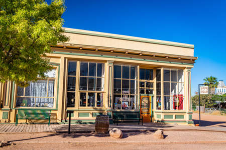 Tombstone, Arizona, USA - March 2, 2019: Morning view of Allen Street in the famous Old West Town Historic Districtのeditorial素材