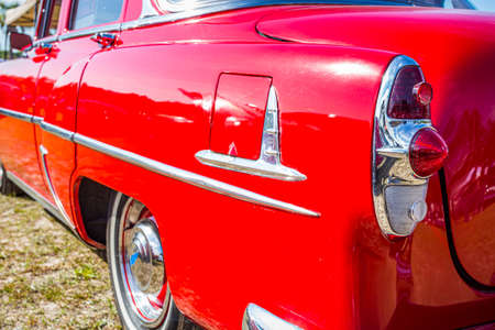 Savannah, GA / USA - April 21, 2018: 1953 Chevrolet 210 Sedan at a car show in Savannah, Georgia.のeditorial素材