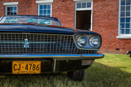 Fernandina Beach, FL / USA - September 22, 2018: 1966 Ford Thunderbird convertible at a car show at...