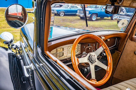 Daytona Beach, FL/USA - November 27, 2020: 1934 Dodge Deluxe Six  at a local car show.のeditorial素材