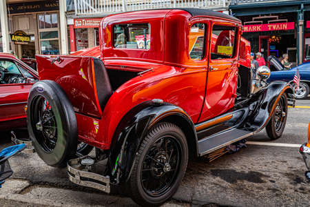 Virginia City, NV - July 30, 2021: 1929 Ford Model A coupe at a local car show.のeditorial素材