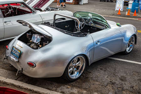 Virginia City, NV - July 30, 2021: 1962 Porsche 356B Speedster Cabriolet at a local car show.のeditorial素材