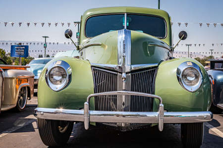 Reno, NV - August 3, 2021: 1941 Ford Standard pickup truck at a local car show.のeditorial素材