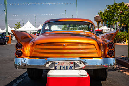 Reno, NV - August 3, 2021: 1957 Studebaker Golden Hawk Hardtop Coupe at a local car show.のeditorial素材