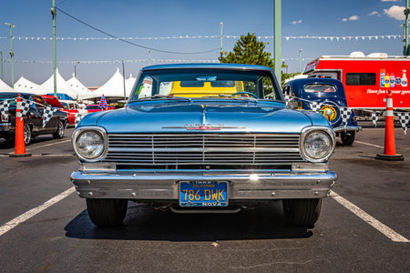 Reno, NV - August 3, 2021: 1962 Chevrolet Chevy II Nova 400 hardtop coupe at a local car show.