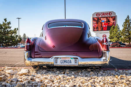 Reno, NV - August 4, 2021: 1949 Cadillac Series 61 Sedanette at a local car show.のeditorial素材