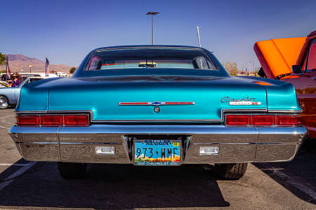 Reno, NV - August 4, 2021: 1966 Chevrolet Impala SS Sport Coupe at a local car show.のeditorial素材