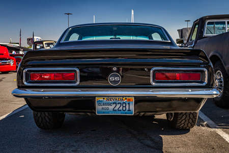 Reno, NV - August 4, 2021: 1967 Chevrolet Camaro SS hardtop coupe at a local car show.のeditorial素材