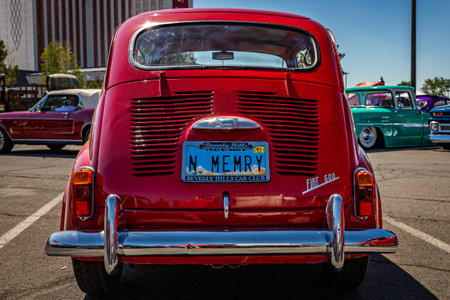 Reno, NV - August 4, 2021: 1964 Fiat 600D at a local car show.のeditorial素材