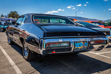 Reno, NV - August 4, 2021: 1972 Buick Skylark Custom Hardtop Coupe at a local car show.のeditorial素材