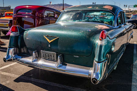 Reno, NV - August 5, 2021: 1954 Cadillac Sixty Special Fleetwood Sedan at a local car show.のeditorial素材