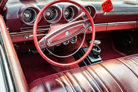 Reno, NV - August 6, 2021: 1968 Ford Fairlane 500 GT Hardtop Coupe at a local car show.のeditorial素材