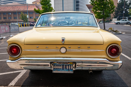 Reno, NV - August 6, 2021: 1963 Ford Falcon Sprint Hardtop Coupe at a local car show.