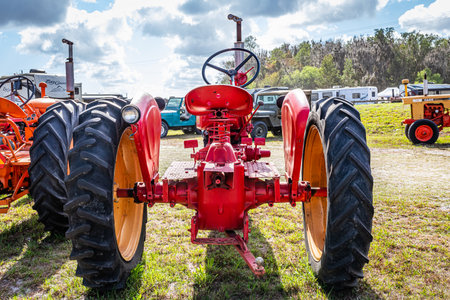 Fort Meade, FL - February 23, 2022: 1946 Massey Harris Model 30 at local tractor showのeditorial素材