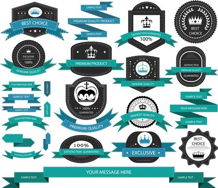 Set of sale labels.のイラスト素材