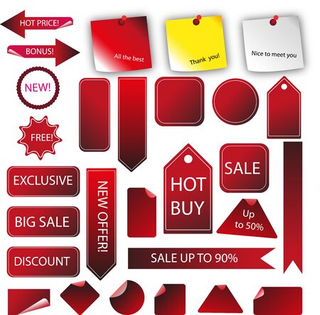 Advertising signs.のイラスト素材