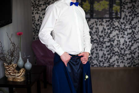 groom jacket butterfly jacket wedding detail manの写真素材