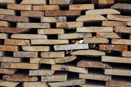 wooden boards on each other old sunの写真素材