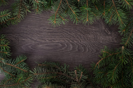 Spruce wood on the background holiday, abstract, soft