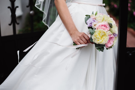 Beautiful wedding bouquet color luxury romantic background