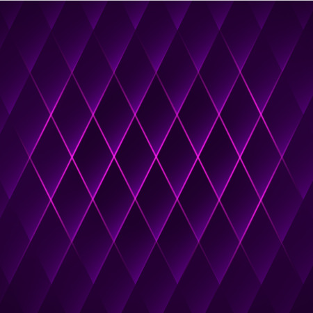 Purple shiny geometric background with rhombus. Abstract vector illustration.のイラスト素材