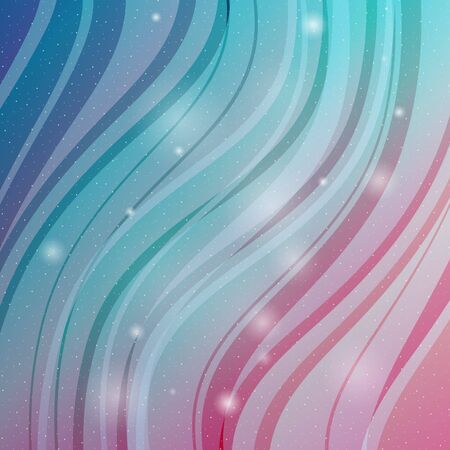 Pastel colorful shiny vector abstract background with wavesのイラスト素材