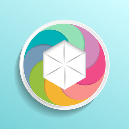 Colorful vector pie chart for your infographicsのイラスト素材