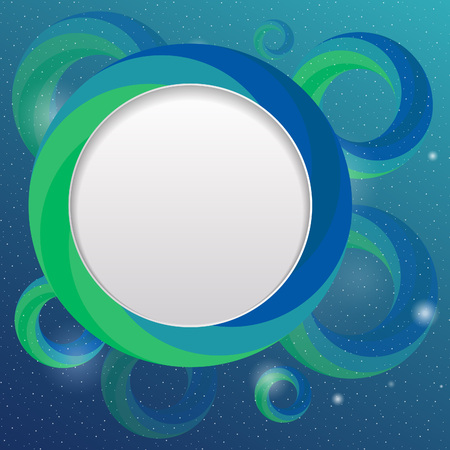 shiny underwater bubble design template. vector backgroundのイラスト素材