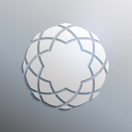 Abstract paper design element. Vector template background.のイラスト素材