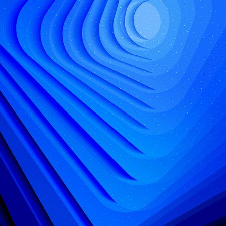 Blue geometric background concept. Abstract illustration with stepsのイラスト素材