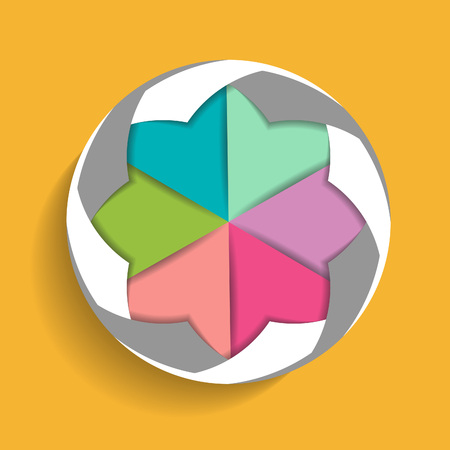 vector circle pie chart for your infographic designのイラスト素材
