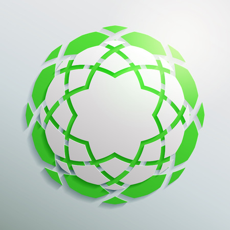 Abstract paper design element. Template background ornamentのイラスト素材