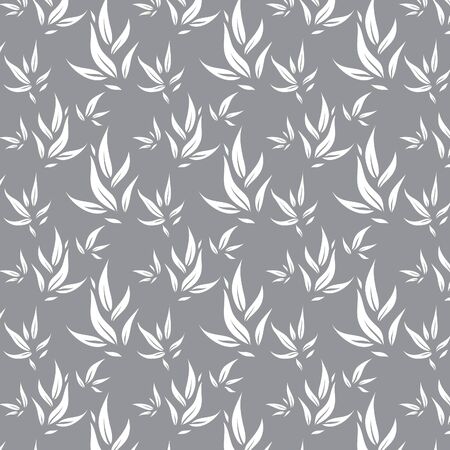 Vector seamless pattern with leaves. Abstract vector illustrationのイラスト素材
