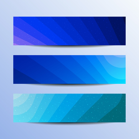 Striped blue banners concept. Vector business backgroundのイラスト素材