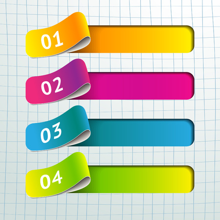 Absrtract vector infographic design elements.Digital illustration can use for banners, layout, diagram or in web.のイラスト素材