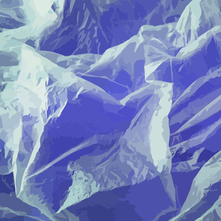 Blue abstract textured background. Vector illustration with folds.のイラスト素材