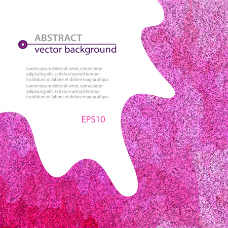 Abstract pink textured backround with blots and smudges. Vector illustration.のイラスト素材