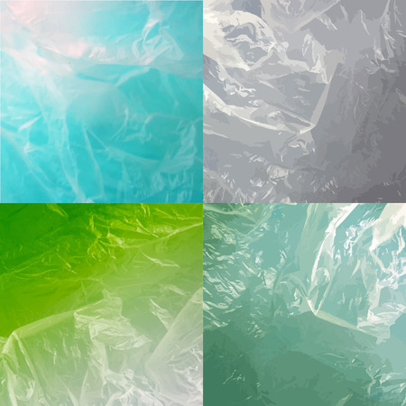 Abstract water backgrounds with waves colorful set. Vector textured.のイラスト素材