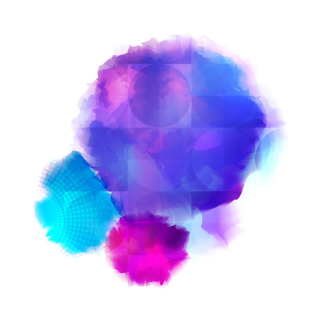 Colorful Watercolor Textured Background. Unique for Indian Holi Celebration.のイラスト素材