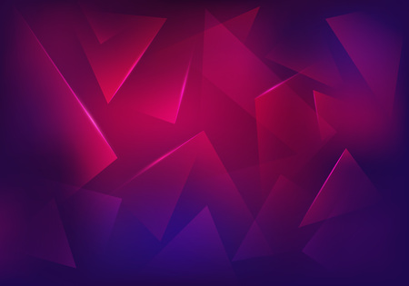 Vector Broken Glass Purple Background. Explosion, Destruction Cracked Surface Illustration. Abstract 3d Bg for Night Party Posters, Banners or Advertisements.のイラスト素材