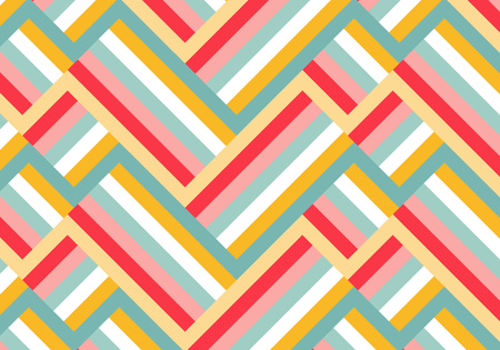 Abstract Background with Color Blocks. Vector Decorative Geometric Patternのイラスト素材