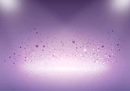 Vector Scene with Light and Stars. Background Concept for Product Advertising.のイラスト素材