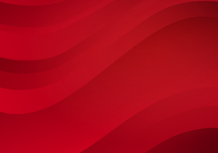 Abstract Red Background with Waves. Vector Minimal Banner.のイラスト素材
