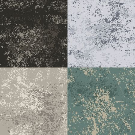 Set of Retro Vector Marble Backgrounds. Abstract Native Stone Texture. Vintage Material Surface.のイラスト素材