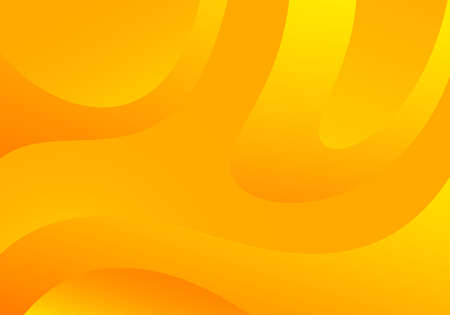 Abstract Background with Yellow Waves. Vector Minimal Bannerのイラスト素材